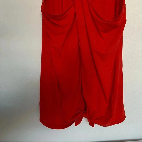 Athleta Essence Tie Open Back Tank Top Size Large Tall Red - Picture 6 of 11